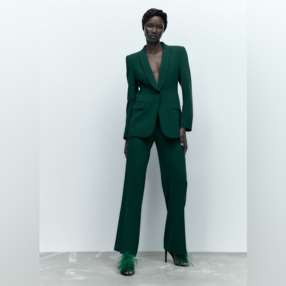 Long Flowy Green Pants